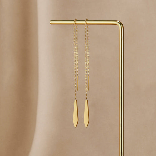 Gold Dakota Tassel Earrings