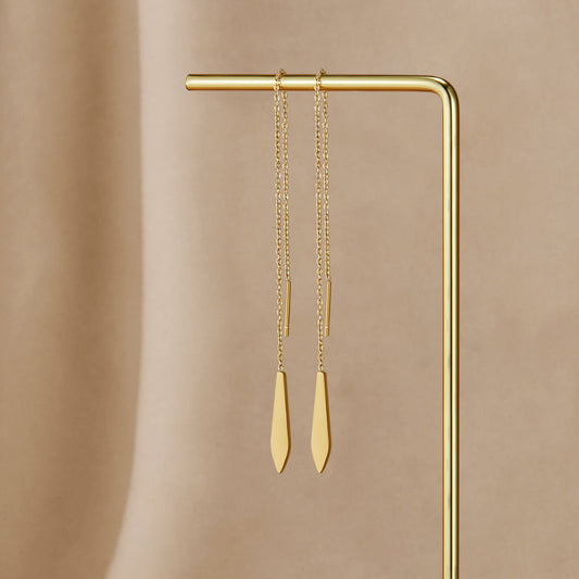 Gold Dakota Tassel Earrings
