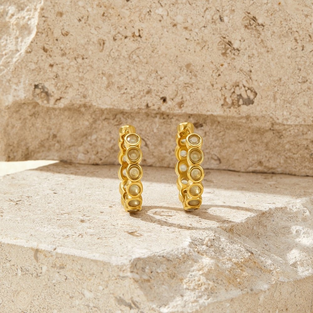 Beaded Arizona Hoop Earrings