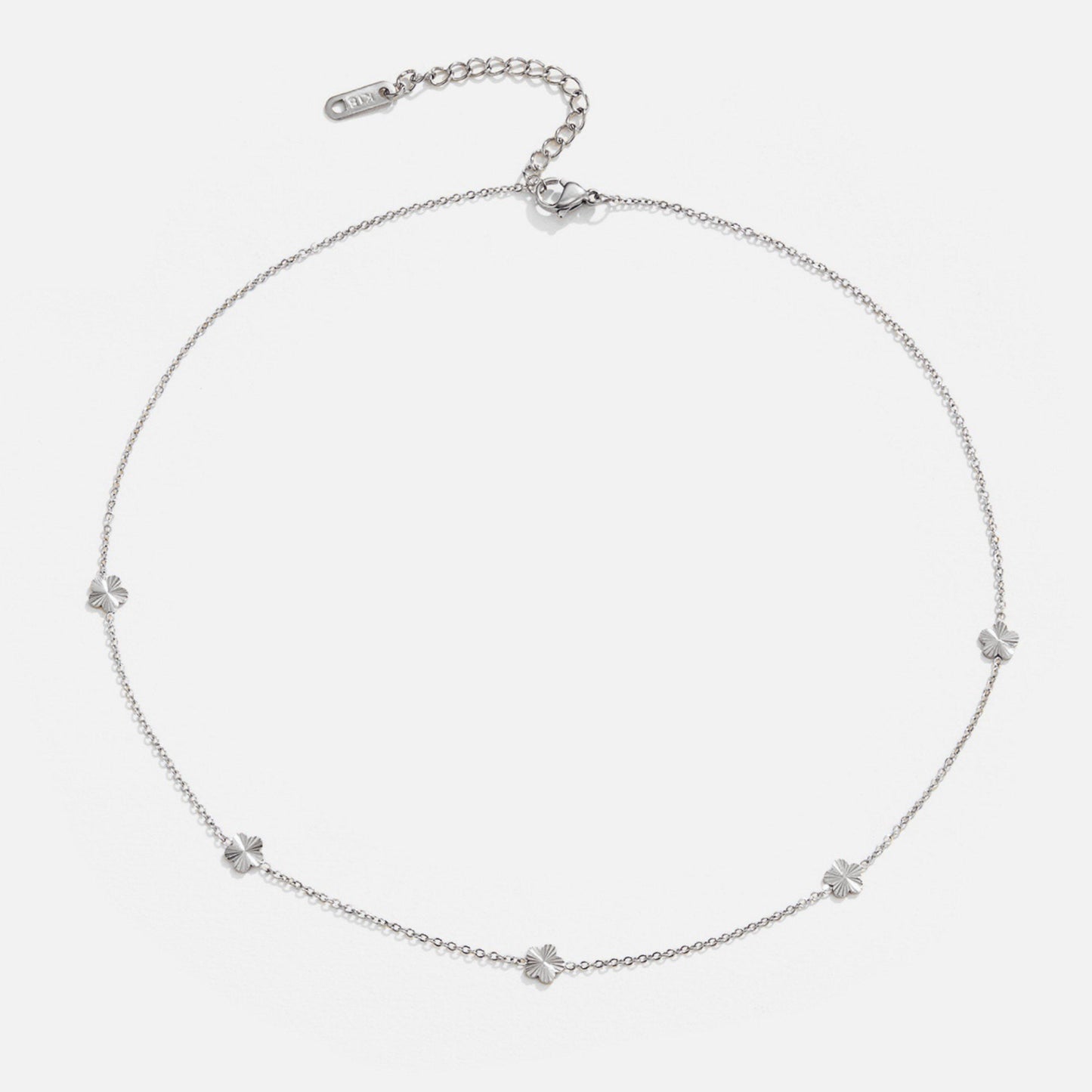 Flower Power Silver Chain Necklace