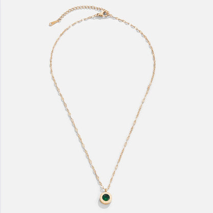 Green Crystal Athena Necklace