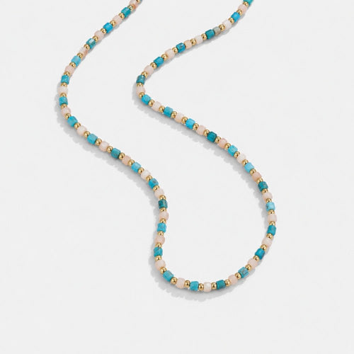 Alashan Blue Bead Necklace
