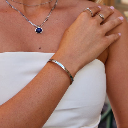 Silver Alexa Bangle