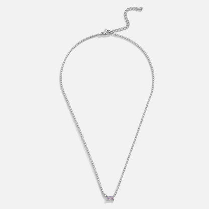 Silver Luxe Crystal Necklace