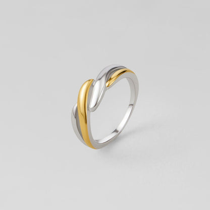 Twisted Ella Two-Toned Ring