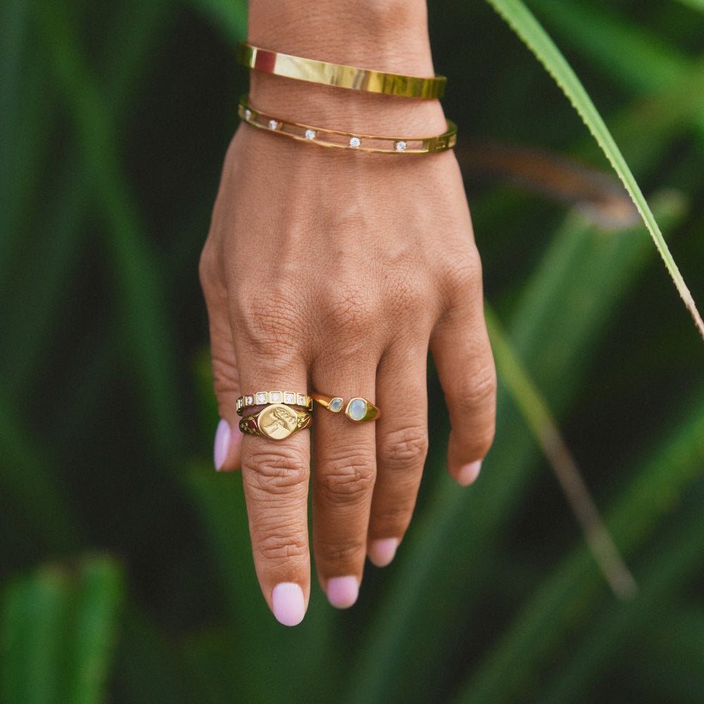Vintage Aquamarine Wrap Ring