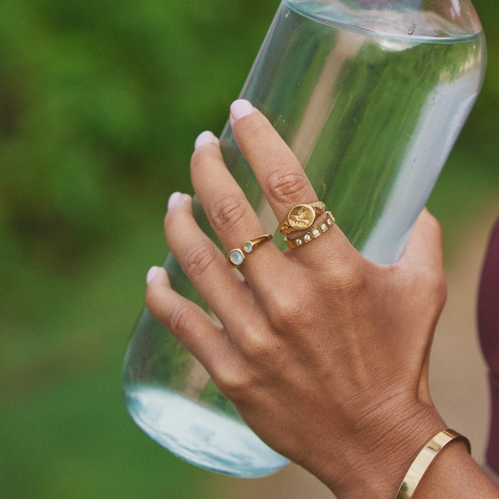 Vintage Aquamarine Wrap Ring