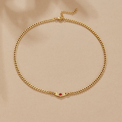 Vintage Cleopatra Gold Necklace